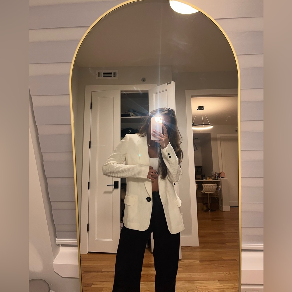 Cream beautiful Zara over sized blazer
